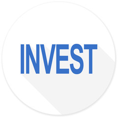 invest flat design modern icon