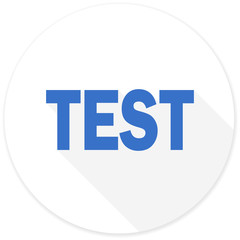 test flat design modern icon