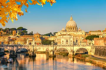 Zelfklevend Fotobehang St. Peter's cathedral in Rome © sborisov