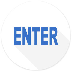enter flat design modern icon