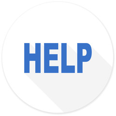 help flat design modern icon