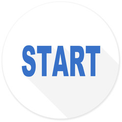 start flat design modern icon