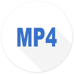 mp4 flat design modern icon