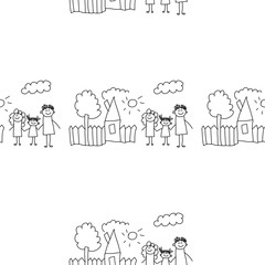 Seamless colorful vector pattern.