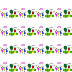 Obraz premium Seamless vector pattern