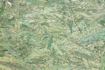 Green paint chipboard background.