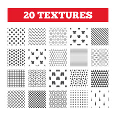 Clothes signs. T-shirt and pants with shorts.