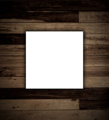 white paper on wooden texture background,empty blank for your te