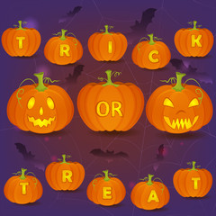 Halloween Trick or Treat card template