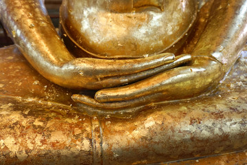 Buddha statue hands