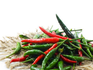 chili pepper isolated on a white background