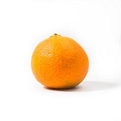Orange on white background.
