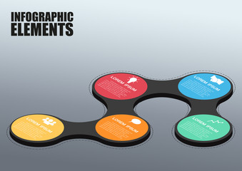 vector abstract 3d infographic elements