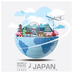 Japan Landmark Global Travel And Journey Infographic
