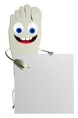 Plantar holding sign