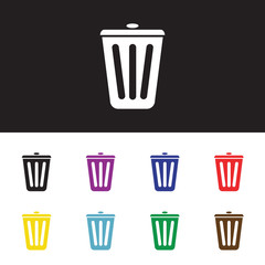 Trash bin icon