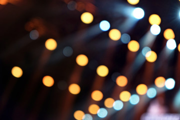 Spotlight with laser rays