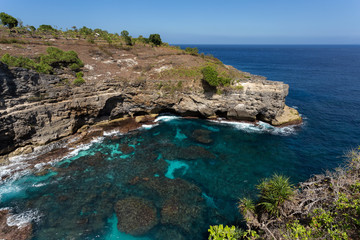 coastline at Nusa Penida island