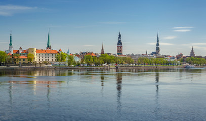 Obraz premium Panoramic view of Riga