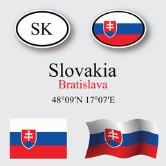 slovakia icons set