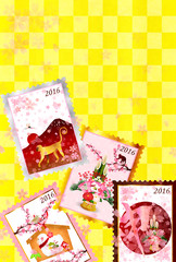 申　切手　年賀状