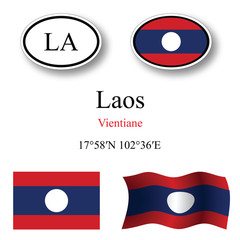 laos icons set