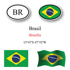 brasil icons set