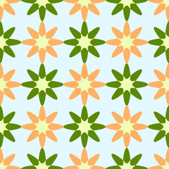 flowers geometric pattern