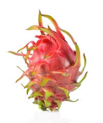 Dragon Fruit isolated against white background.