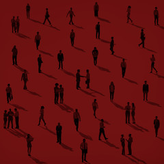 Business People Silhouette Group Corporate Concept
