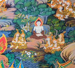 Thai mural painting art © boonsom