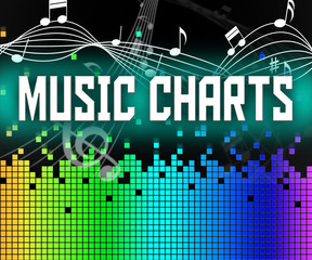 Chart Music Represents Sound Track And Charts