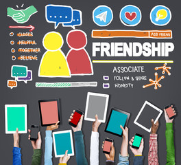 Friendship Group People Social Media Loyalty Concept