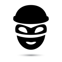 Simple web icon in vector. Thief icon.