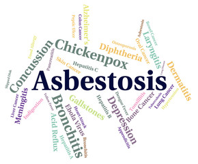 Asbestosis Word Represents Lung Cancer And Ailments