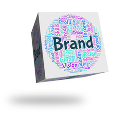 Brand Word Means Company Identity And Branded