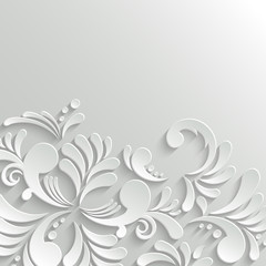 Abstract Floral 3d Background