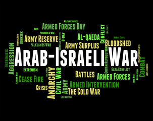 Arab Israeli War Shows Middle Eastern And Arabia