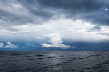 Dark Baltic sea.