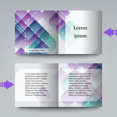 Fototapeta premium Brochure template with abstract background.