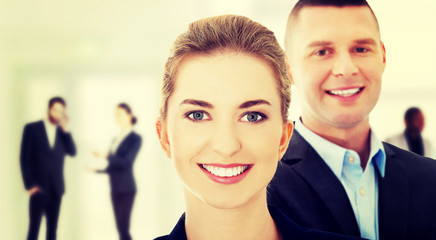 Successful business couple