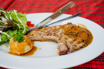 Pork chop steak