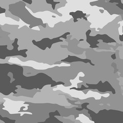 Grey camouflage. Military vector background.