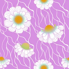 Wandaufkleber background daisies © gvinevera88