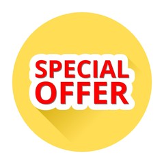 Special offer with shadow