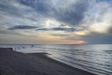 Sunset on thailand beach