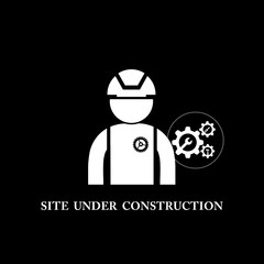 site under construct  symbol