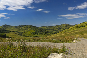The road in mountains
