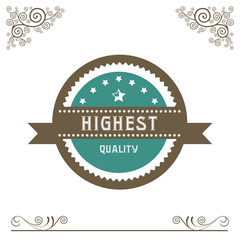 vintage badges and labels