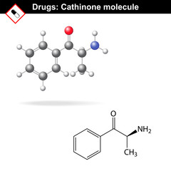 Cathinone recreational drug structure